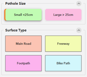 Project buttons Project buttons